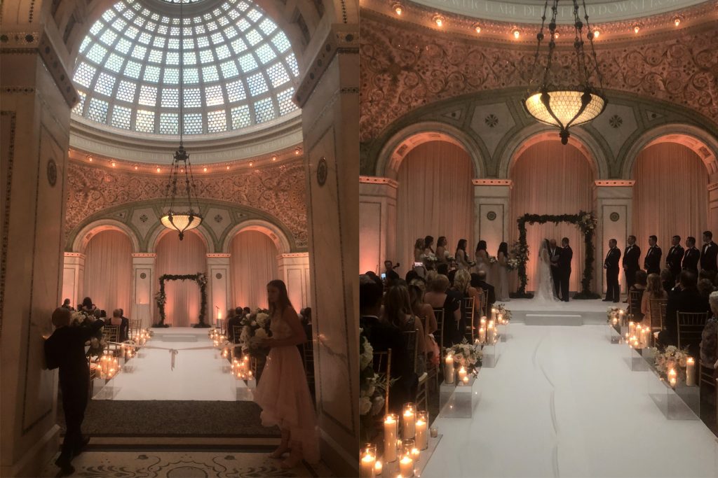 Ceremony under the Tiffany Dome