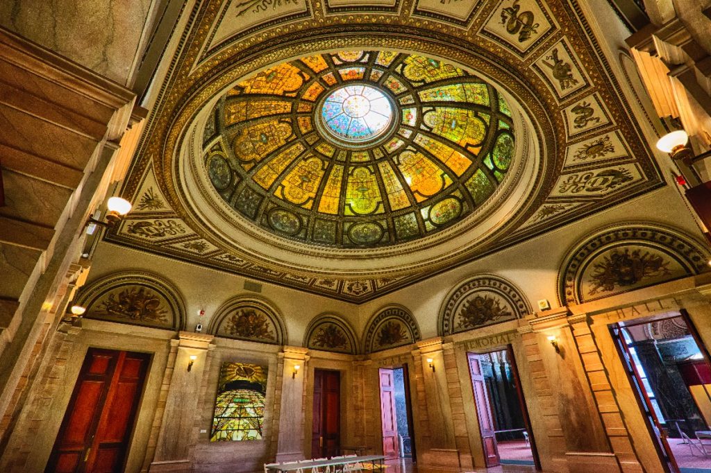The ornate and beautiful GAR rotunda. Photo from Patrick Emerson via Flickr.